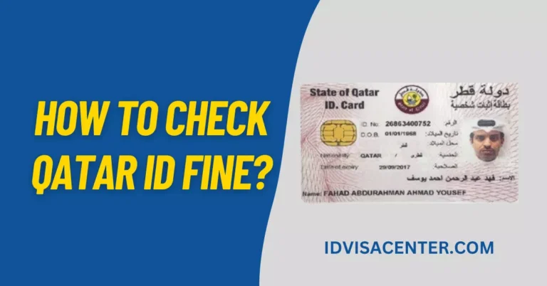 how to check qatar id fine