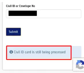 Civil ID Status