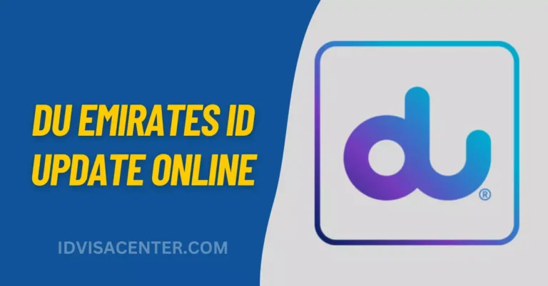 DU Emirates ID Update Online